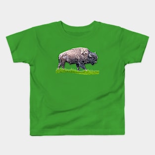 Bison Roaming No.1 Kids T-Shirt